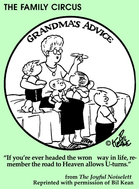 Family Circus - Grandmas Advice
