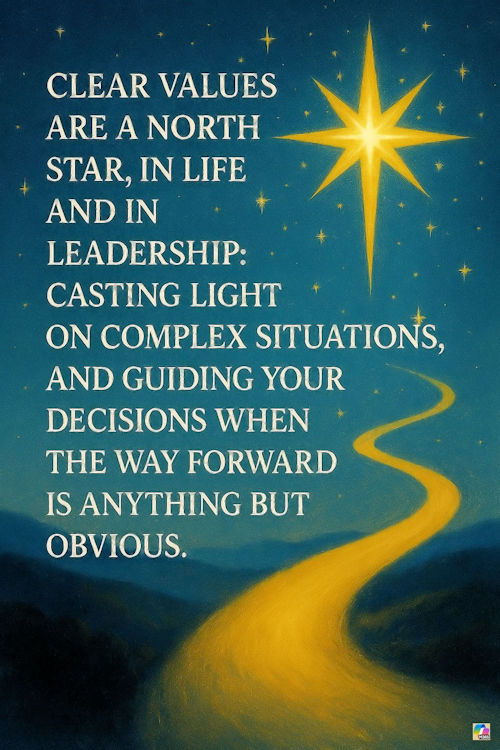 Clear values are a North Star in Life and in Leadership.