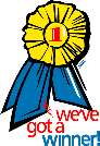 inspiration, motivation, apple seeds, "We've got a winner" award ribbon