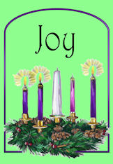 Joy - Third Week of Advent candles