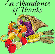 An Abundance of Thanks - cornucopia