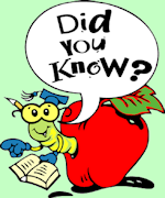 "Did You Know!" apple with worm