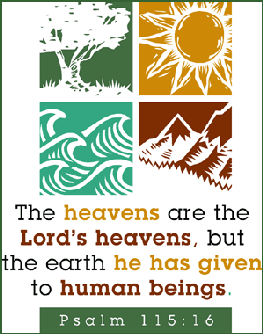 Ps. 115:6 "The heavens are the Lord's, but the earth he has given to men."