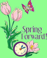Spring forward on March 8th