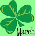 March - three-leaf shamrock