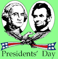 Washington - Lincoln, Presidents' Day