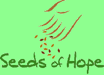 Hand sowing Seeds of Hope